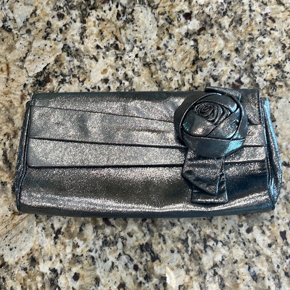 Kate Spade Gunmetal Clutch - Picture 1 of 4